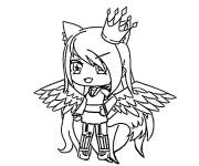 Coloriage Fille princesse de Gacha Life