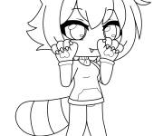 Coloriage Furry de Gacha Life