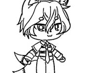Coloriage Gar&ccedil;on calme de Gacha Life