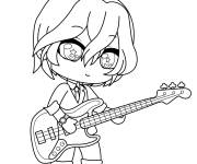 Coloriage Gar&ccedil;on d'anime Gacha Life