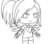 Coloriage Image ange de Gacha Life