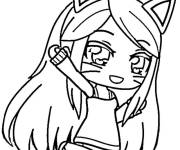 Coloriage La victoire de Gacha Life