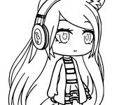 Coloriage Lumine de Gacha Life