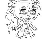 Coloriage Luni magique de Gacha Life