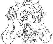 Coloriage Nyan Kitty de Gacha Life