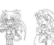 Coloriage Personnages Gacha Life d&eacute;taill&eacute;