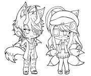 Coloriage Personnages Gacha Life imprimable