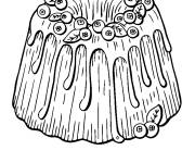 Coloriage et dessins gratuit Bundt G&acirc;teau Aux Baies à imprimer