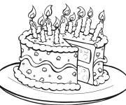 Coloriage G&acirc;teau aux noix