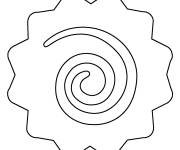 Coloriage et dessins gratuit G&acirc;teau de poisson facile à imprimer