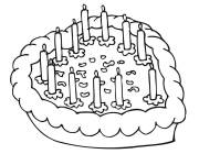 Coloriage G&acirc;teau en forme de c&oelig;ur pour enfants