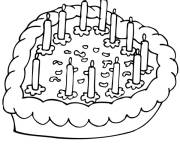 Coloriage G&acirc;teau facile de St Valentin