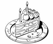 Coloriage Morceau de g&acirc;teau d&eacute;licieux se1