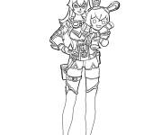 Coloriage Ambre cool