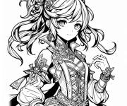 Coloriage Barbara Genshin en toute beaut&eacute;