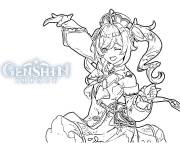 Coloriage Barbara Genshin Impact