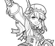 Coloriage Charlotte de Genshin Impact