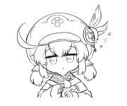 Coloriage Chibi Klee Genshin