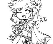 Coloriage Chibi Venti Genshin Impact