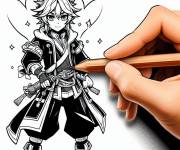 Coloriage et dessins gratuit Colorie personnage Genshin Impact à imprimer