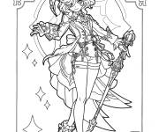 Coloriage et dessins gratuit Furina de Genshin Impact à imprimer