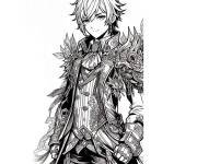 Coloriage Gar&ccedil;on de Genshin Impact