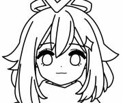 Coloriage et dessins gratuit Genshin Impact Paimon à imprimer