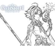 Coloriage Genshin Impact Xiao