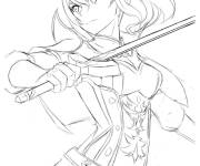 Coloriage Jean en action