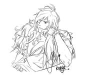 Coloriage Kaeya