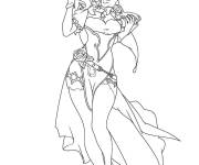 Coloriage et dessins gratuit Lisa Minci Genshin Impact à imprimer