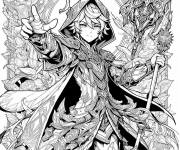Coloriage Meilleure joueur de Genshin Impact