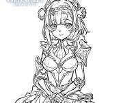 Coloriage Noelle de Genshin Impact