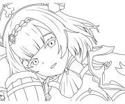 Coloriage Noelle du jeu Genshin