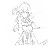 Coloriage Personnage Jean Genshin