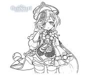 Coloriage Qiqi de Genshin Impact