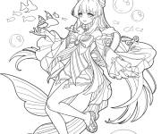 Coloriage et dessins gratuit Sangonomiya Kokomi à imprimer