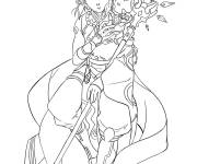 Coloriage et dessins gratuit Xiao contrari&eacute;e à imprimer