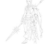 Coloriage et dessins gratuit Xiao du jeu Genshin Impact à imprimer