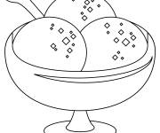 Coloriage Coloriage de verre de glace simple