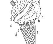 Coloriage Colorie la Glace flottant
