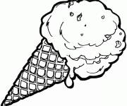 Coloriage Cornet de glace pou les petits