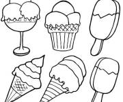 Coloriage Des glace d&eacute;licieuse