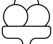 Coloriage &Eacute;moji de cr&egrave;me glac&eacute;e facile