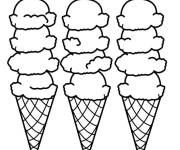 Coloriage Glace &agrave; quartes niveaux