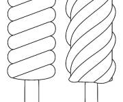 Coloriage Glace en spirale