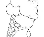 Coloriage Glace fondante