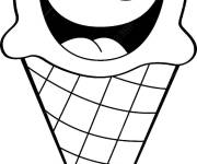 Coloriage Glace rigolette