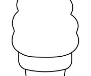 Coloriage Glac&eacute;e molle facile