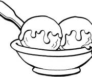 Coloriage Grande portion de glace